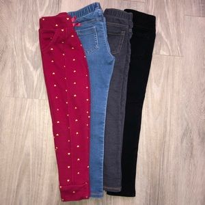 Girls 5t Cat & Jack Jeans/Jeggings Bundle/Lot